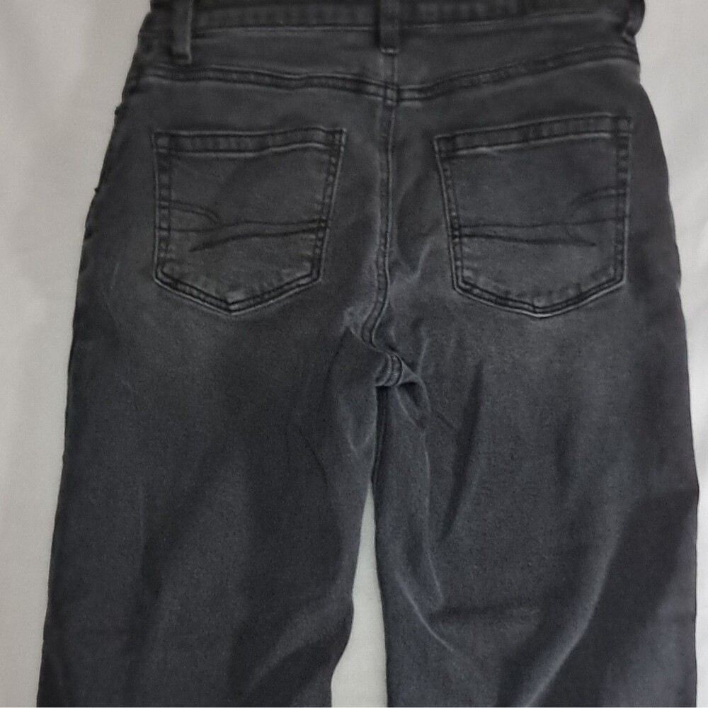 American Eagle Women’s Black Denim Jegging Jeans Stretch 5-Pocket Size 0